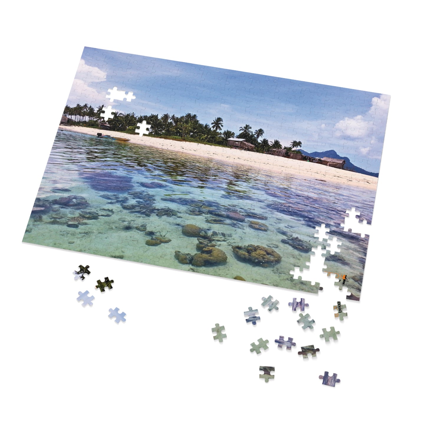 Jigsaw Puzzle & Tin: Original Photo, Pulau Maiga, Sabah, Malaysia (2013), Vibrant Glossy Puzzle, Nature Lover's Gift, 30 to 500 Pcs