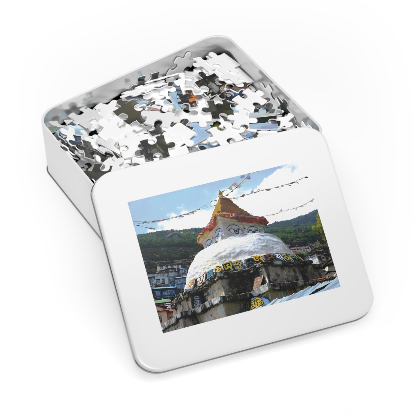 Jigsaw Puzzle & Tin: Original Photo, Solu Khumbu, Nepal (2015), Vibrant Glossy Puzzle, Nature Lover's Gift, 30 to 500 Pcs