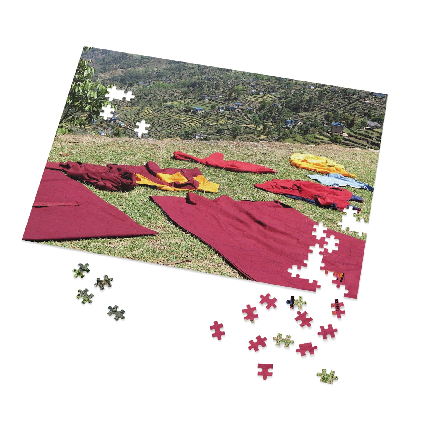 Jigsaw Puzzle & Tin: Original Photo, Solu Khumbu, Nepal (2015), Vibrant Glossy Puzzle, Nature Lover's Gift, 30 to 500 Pcs