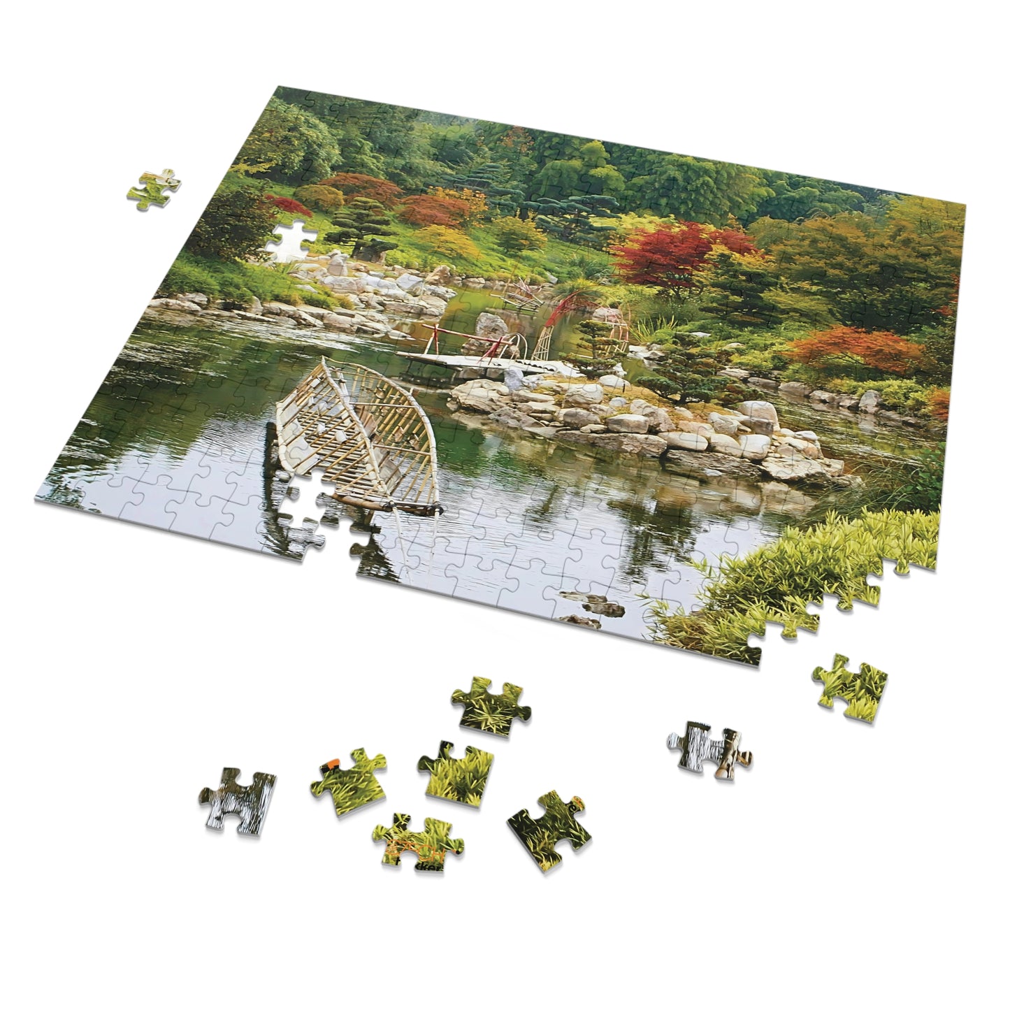 Jigsaw Puzzle: Original Photo of La Bambouseraie, Cévennes, France (2012), Vibrant Glossy Puzzle, Nature Lover's Gift, 30 to 500 Pieces