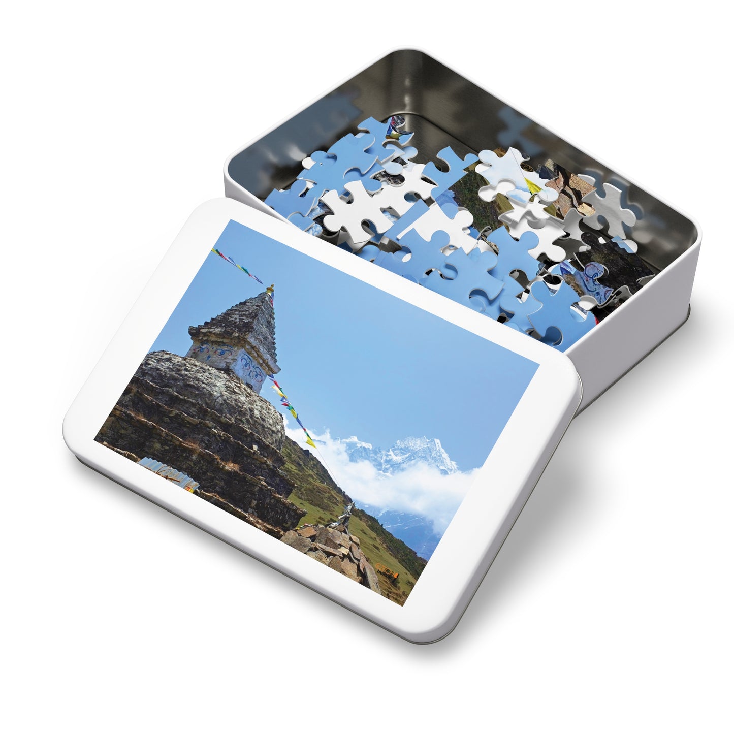 Jigsaw Puzzle & Tin: Original Photo, Solu Khumbu, Nepal (2014), Vibrant Glossy Puzzle, Nature Lover's Gift, 30 to 500 Pcs