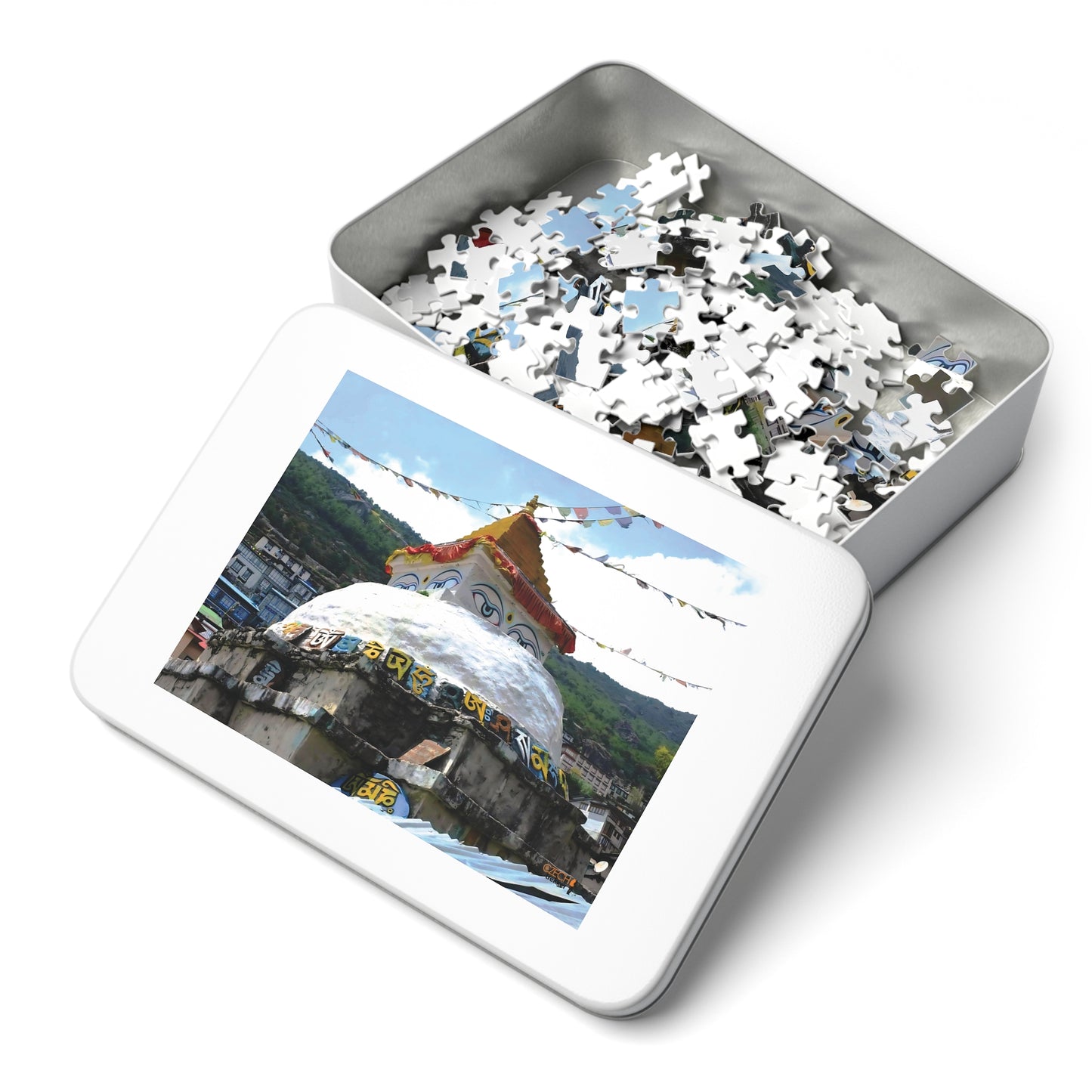 Jigsaw Puzzle & Tin: Original Photo, Solu Khumbu, Nepal (2015), Vibrant Glossy Puzzle, Nature Lover's Gift, 30 to 500 Pcs