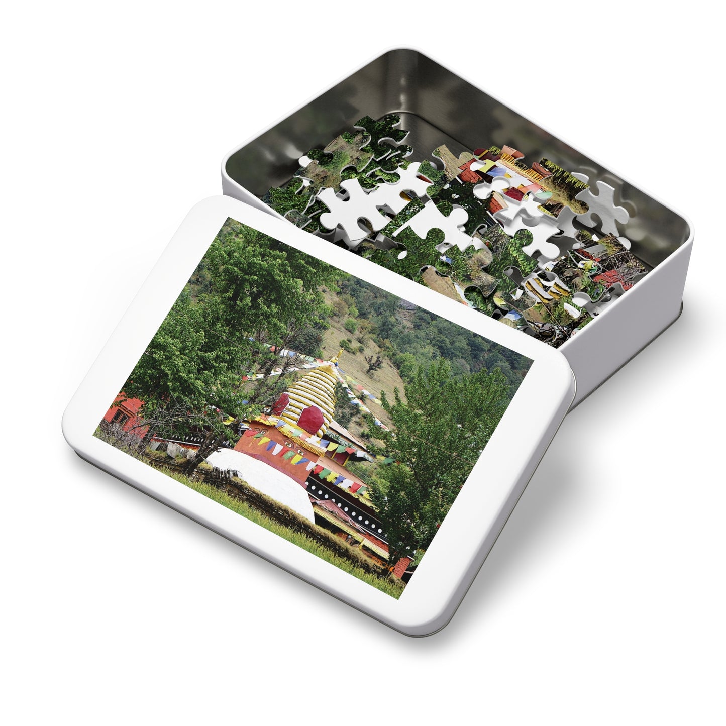 Jigsaw Puzzle & Tin: Original Photo, Solu Khumbu, Nepal (2015), Vibrant Glossy Puzzle, Nature Lover's Gift, 30 to 500 Pcs