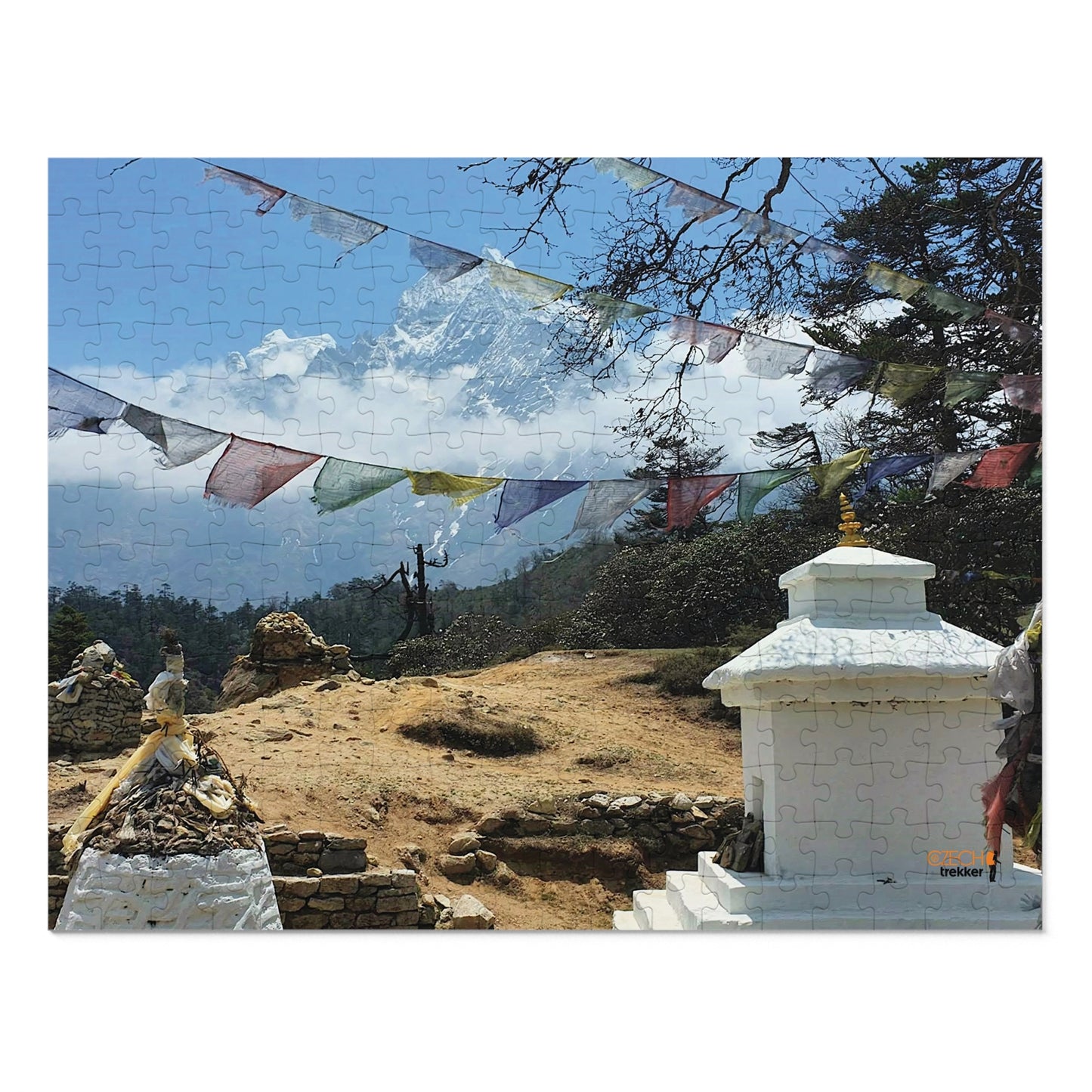 Jigsaw Puzzle & Tin: Original Photo, Solu Khumbu, Nepal (2015), Vibrant Glossy Puzzle, Nature Lover's Gift, 30 to 500 Pcs