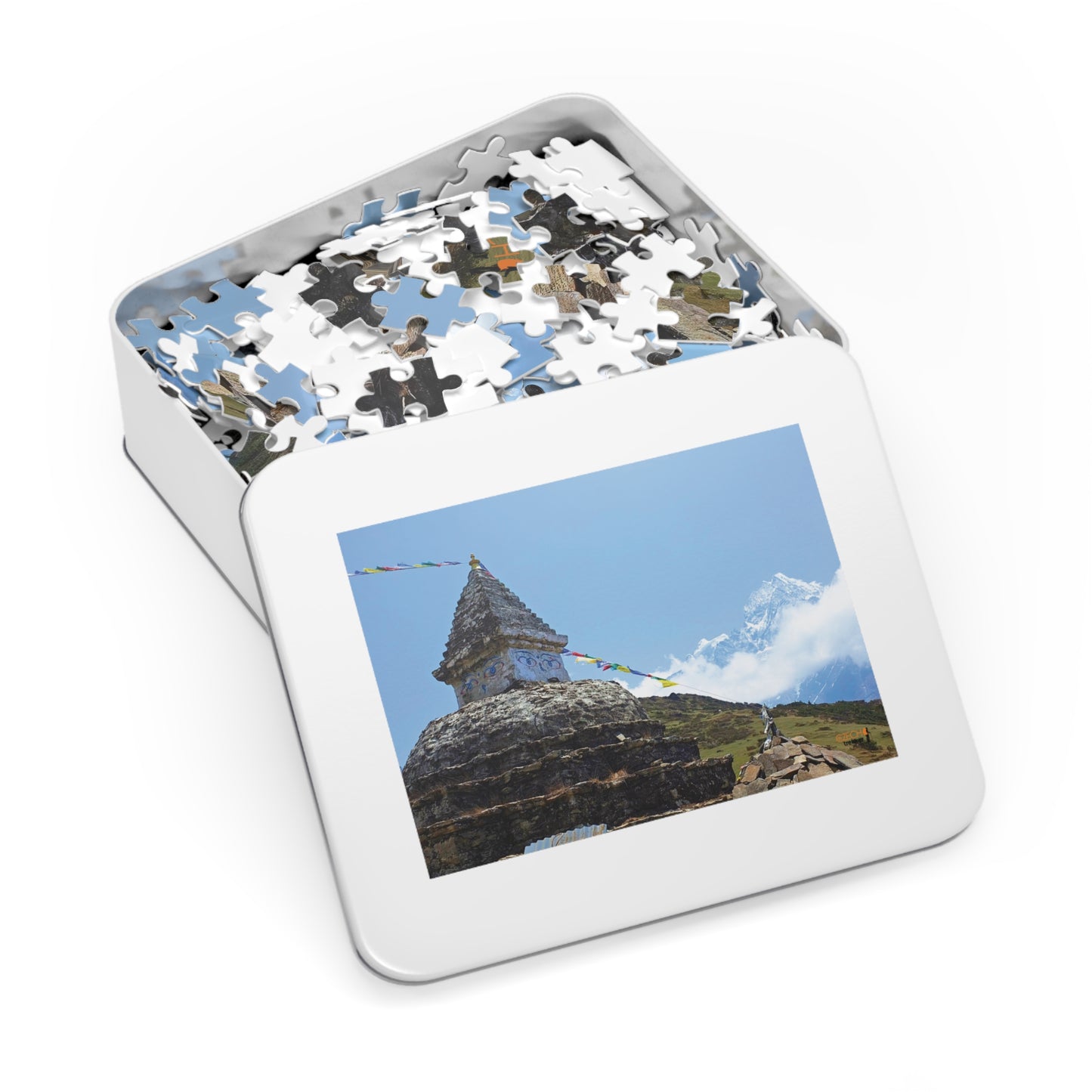 Jigsaw Puzzle & Tin: Original Photo, Solu Khumbu, Nepal (2014), Vibrant Glossy Puzzle, Nature Lover's Gift, 30 to 500 Pcs