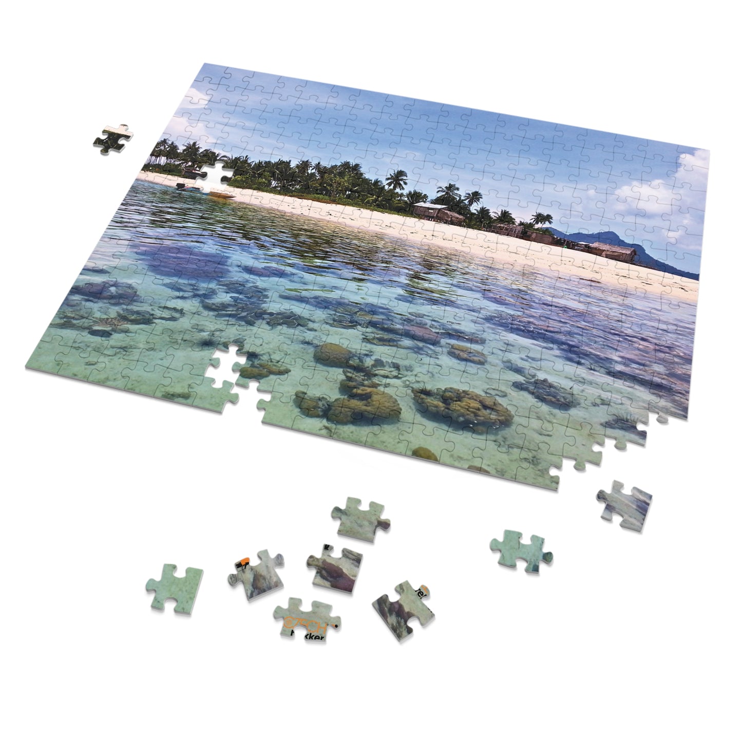 Jigsaw Puzzle & Tin: Original Photo, Pulau Maiga, Sabah, Malaysia (2013), Vibrant Glossy Puzzle, Nature Lover's Gift, 30 to 500 Pcs