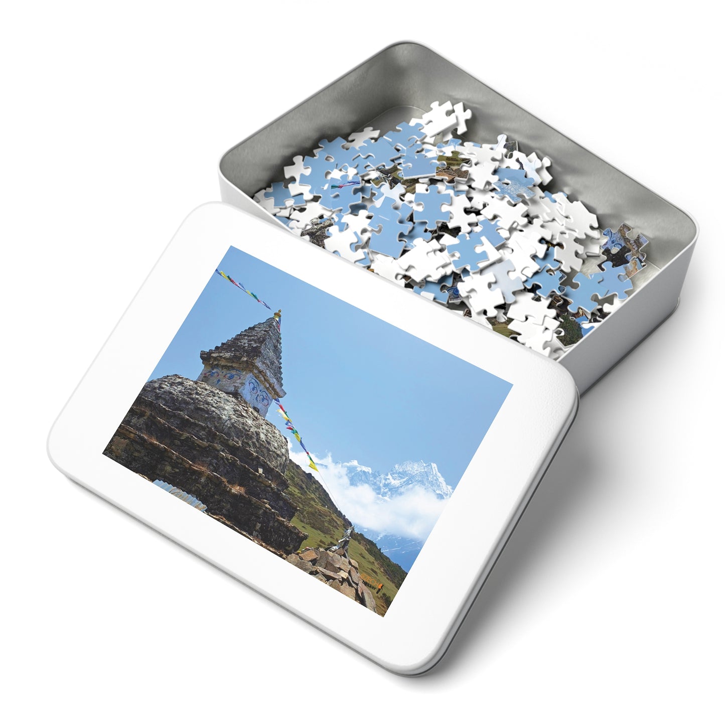 Jigsaw Puzzle & Tin: Original Photo, Solu Khumbu, Nepal (2014), Vibrant Glossy Puzzle, Nature Lover's Gift, 30 to 500 Pcs