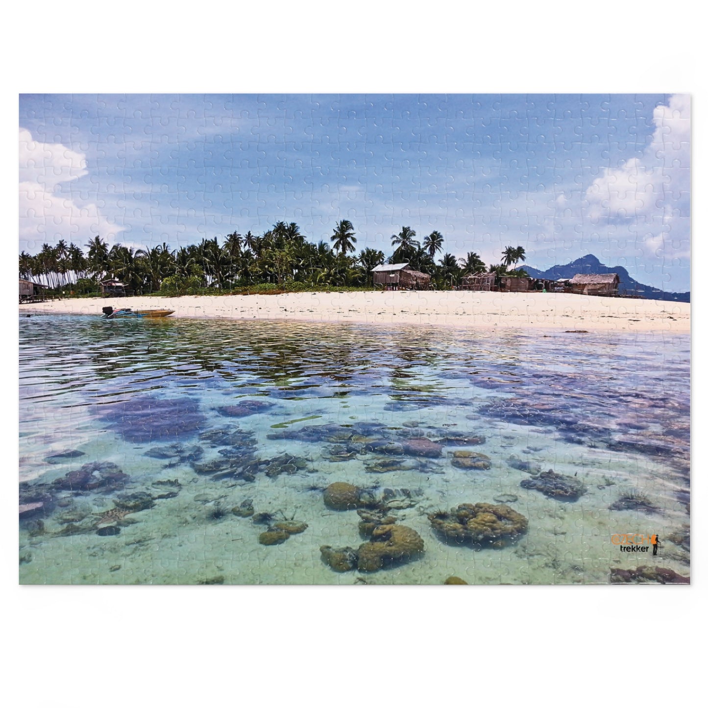 Jigsaw Puzzle & Tin: Original Photo, Pulau Maiga, Sabah, Malaysia (2013), Vibrant Glossy Puzzle, Nature Lover's Gift, 30 to 500 Pcs