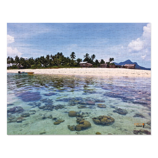 Jigsaw Puzzle & Tin: Original Photo, Pulau Maiga, Sabah, Malaysia (2013), Vibrant Glossy Puzzle, Nature Lover's Gift, 30 to 500 Pcs