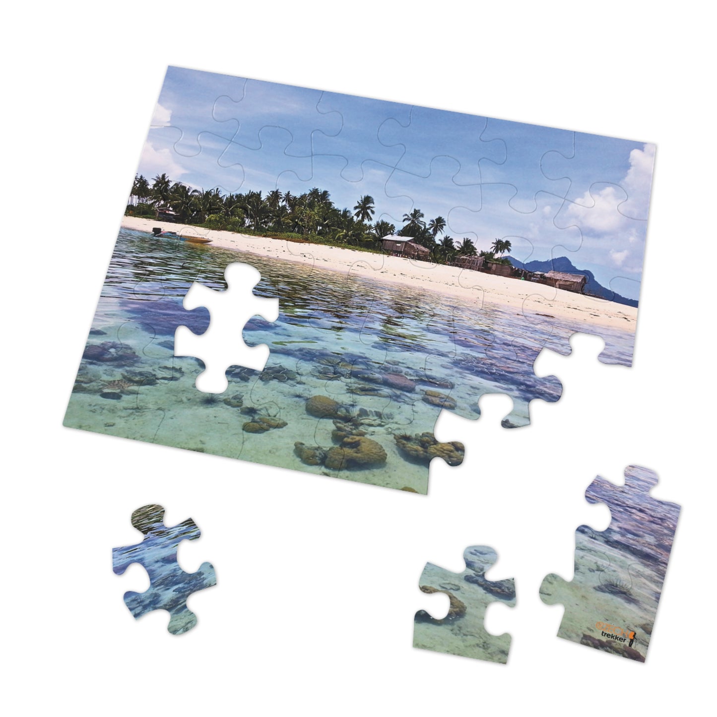 Jigsaw Puzzle & Tin: Original Photo, Pulau Maiga, Sabah, Malaysia (2013), Vibrant Glossy Puzzle, Nature Lover's Gift, 30 to 500 Pcs